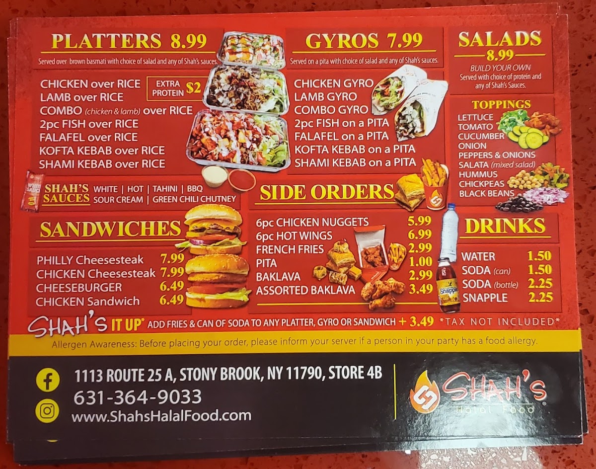 Shah's Halal Food Menu - Image 3